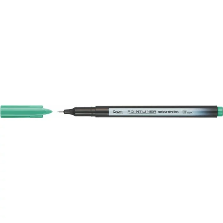 Tűfilc, 0,4 mm, PENTEL "Pointliner", tengerzöld