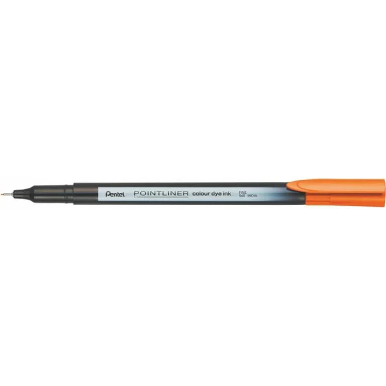 Tűfilc, 0,4 mm, PENTEL "Pointliner", narancssárga