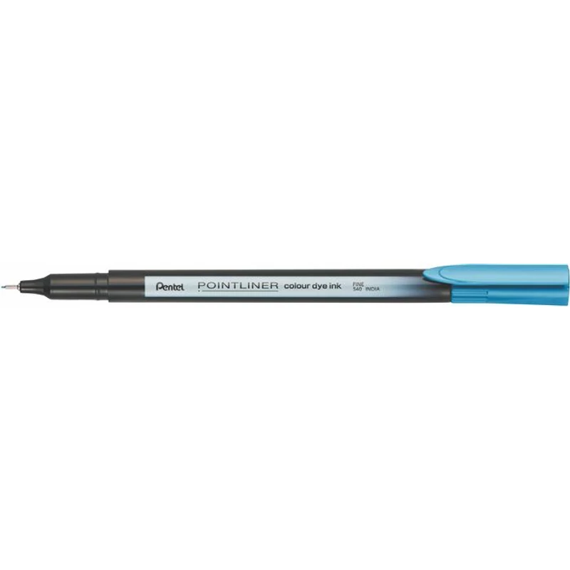 Tűfilc, 0,4 mm, PENTEL "Pointliner", türkizkék