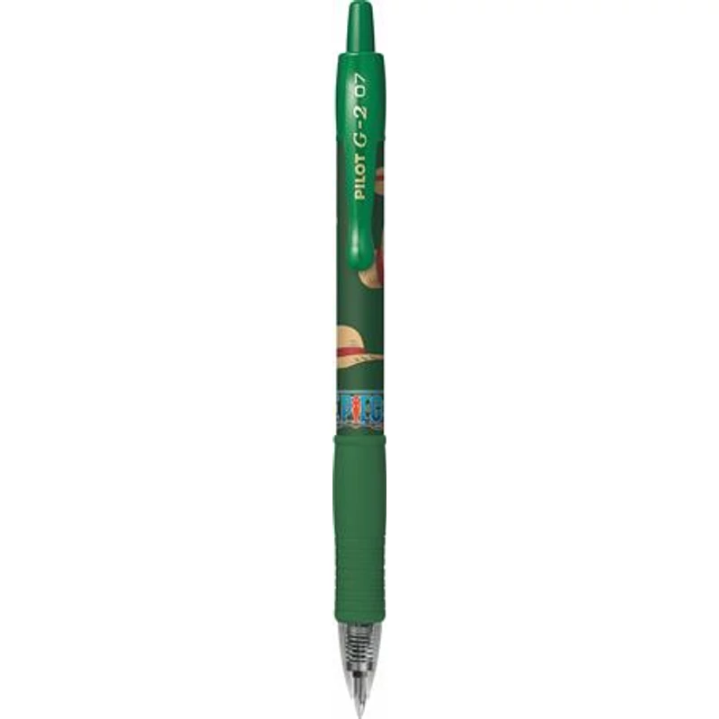 Zseléstoll, 0,32 mm, nyomógombos, PILOT "G-2 One Piece", zöld