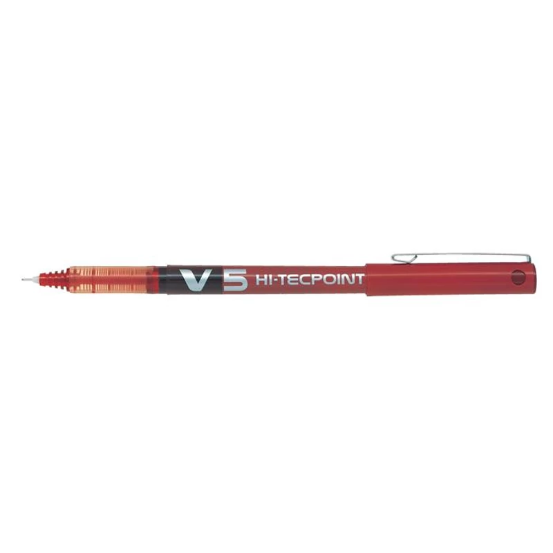 Rollertoll, 0,3 mm, tűhegyű, kupakos, PILOT "Hi-Tecpoint V5", piros