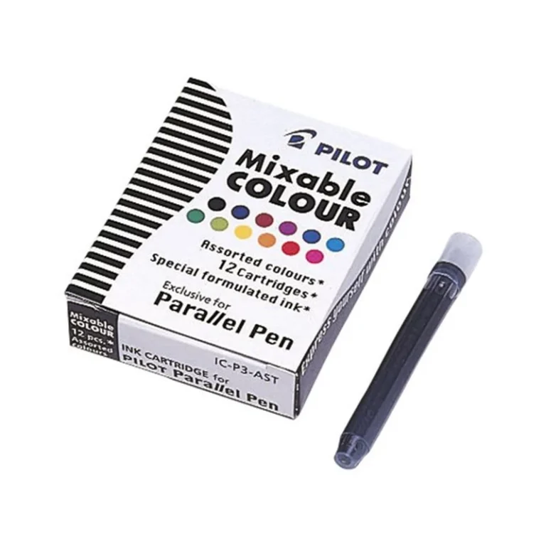 Töltőtoll patron, PILOT „Parallel Pen”, 12 különböző szín