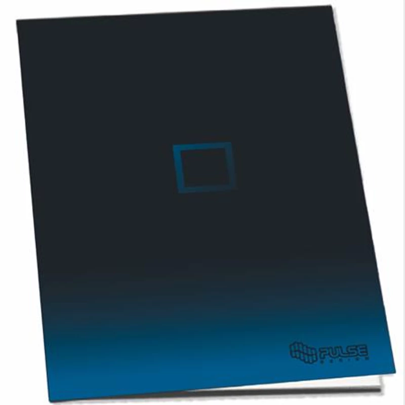 Füzet, tűzött, A4, kockás, 52 lap, PULSE "Dark Colours"