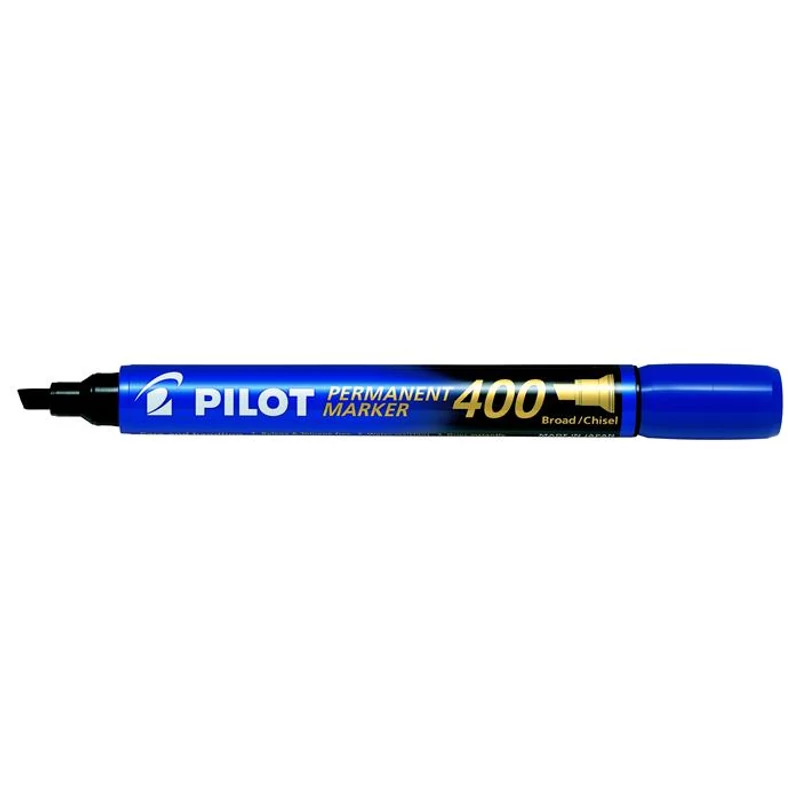 Alkoholos marker, 1,5-4 mm, vágott, PILOT "Permanent Marker 400", kék