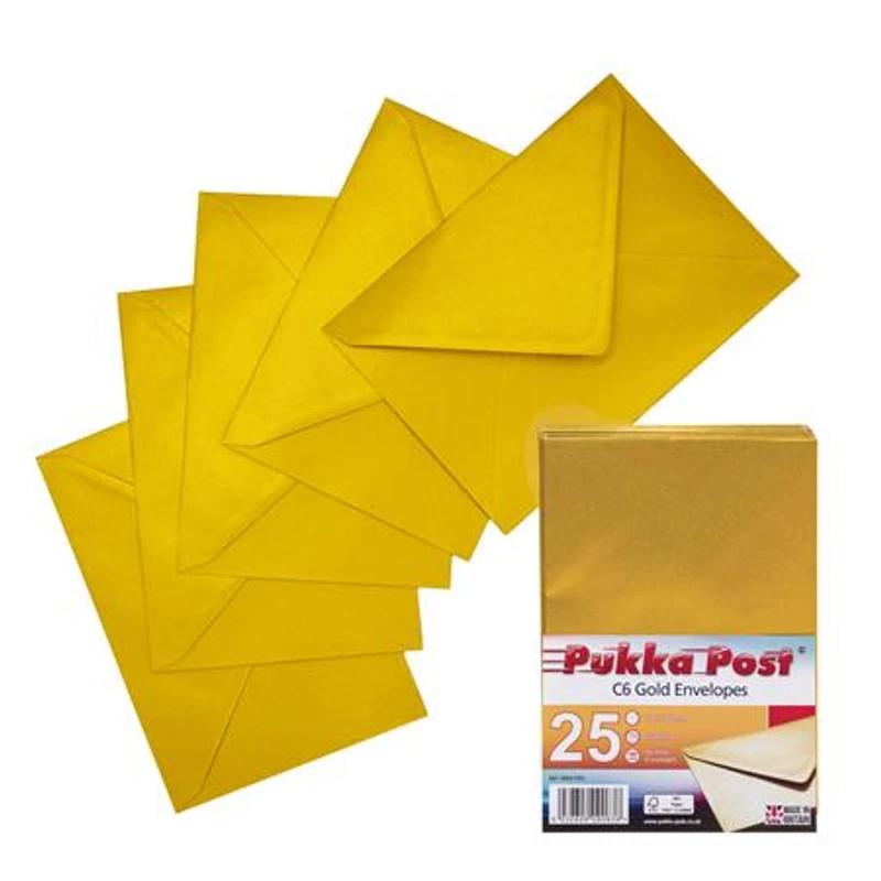 Boríték, C6, szilikonos, PUKKA PAD "Gold", arany,Boríték, C6, szilikonos, PUKKA PAD "Gold", arany,Boríték, C6, szilikonos, PUKKA PAD "Gold", arany,Boríték, C6, szilikonos, PUKKA PAD "Gold", arany