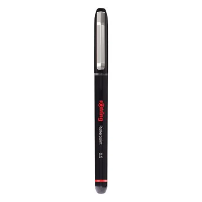 Rollertoll, 0,5 mm, kupakos, ROTRING "Rollerpoint", fekete