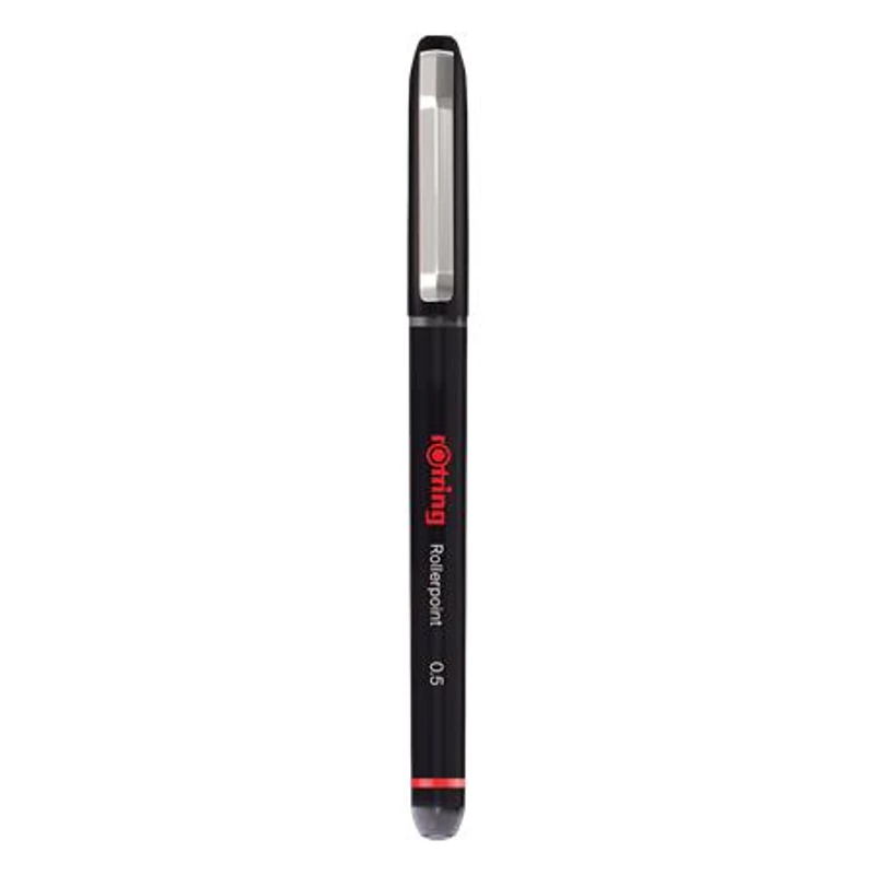 Rollertoll, 0,5 mm, kupakos, ROTRING "Rollerpoint", fekete
