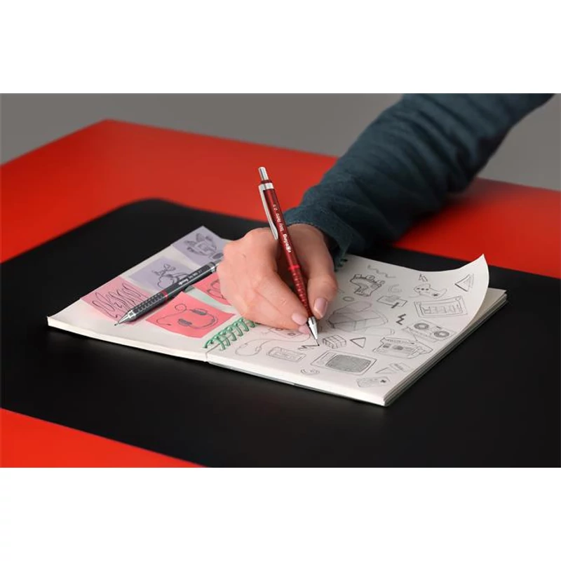 Nyomósirón, 0,5 mm, ROTRING "Tikky Retro", piros,Nyomósirón, 0,5 mm, ROTRING "Tikky Retro", piros
