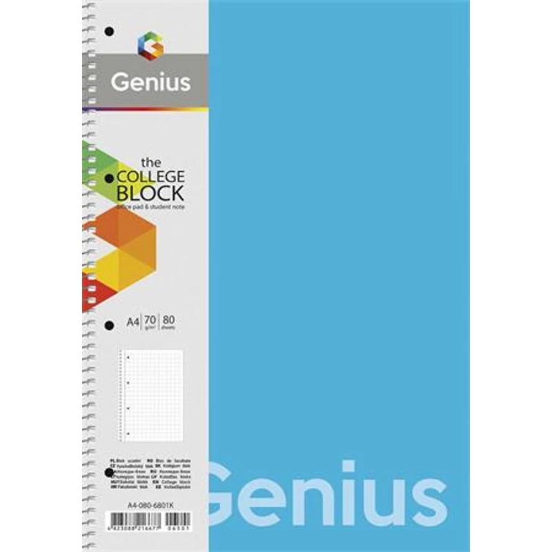 Spirálfüzet, A4, vonalas, 80 lap, PP borító, SHKOLYARYK "Genius", vegyes,Spirálfüzet, A4, vonalas, 80 lap, PP borító, SHKOLYARYK "Genius", vegyes,Spirálfüzet, A4, vonalas, 80 lap, PP borító, SHKOLYARYK "Genius", vegyes