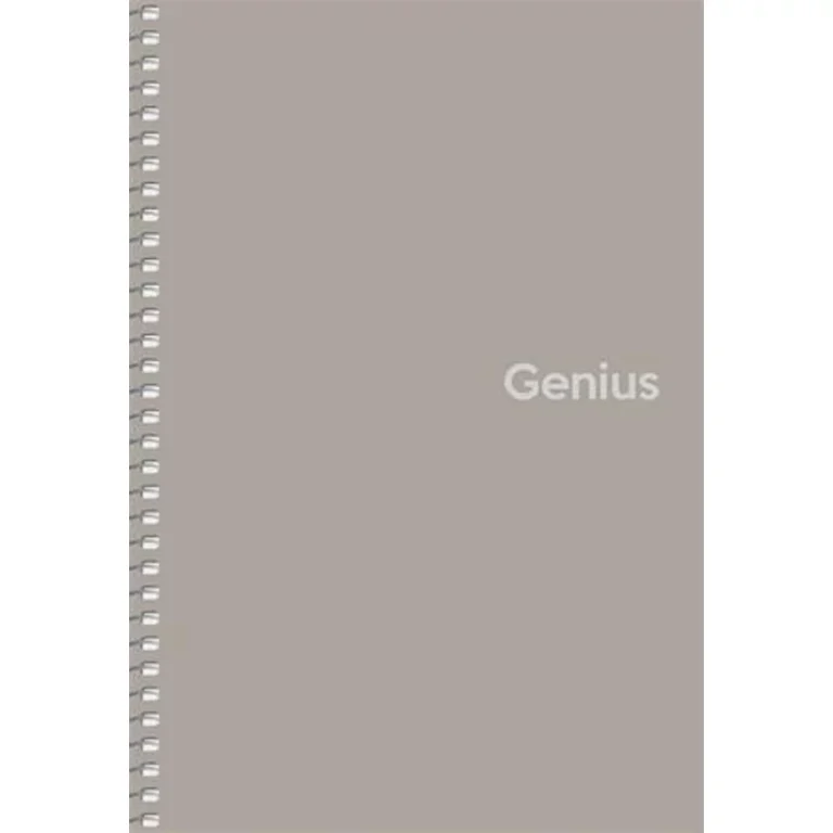 Spirálfüzet, A5, kockás, 80 lap, PP borító, SHKOLYARYK "Genius", vegyes