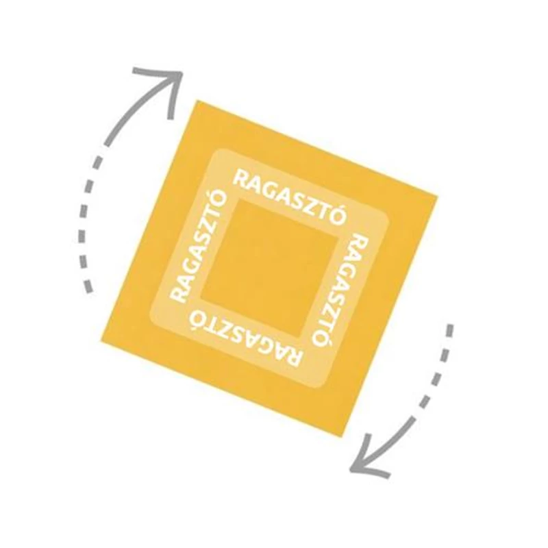 Öntapadó jegyzettömb, 76x76 mm, 100 lap, STICK N „360°, zöld