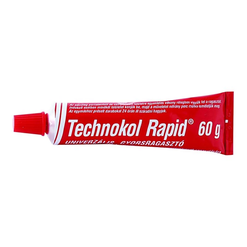 Ragasztó, folyékony, 60 g, TECHNOKOL „Rapid”, piros