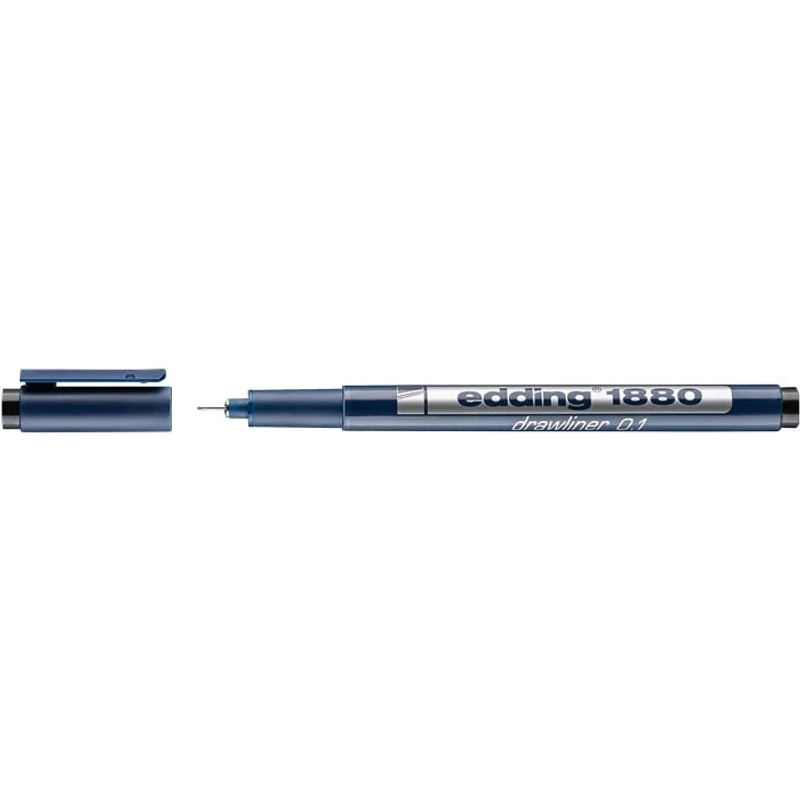 Tusfilc, 0,1 mm, EDDING "1880", fekete