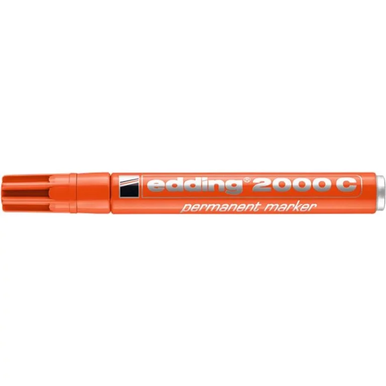 Alkoholos marker, 1,5-3 mm, kúpos, EDDING "2000", narancssárga