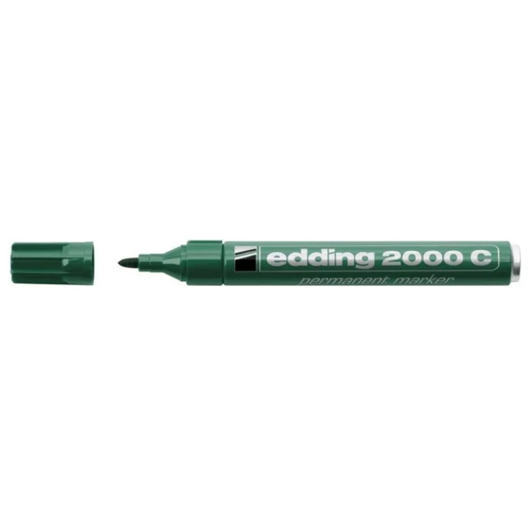 Alkoholos marker, 1,5-3 mm, kúpos, EDDING "2000", zöld
