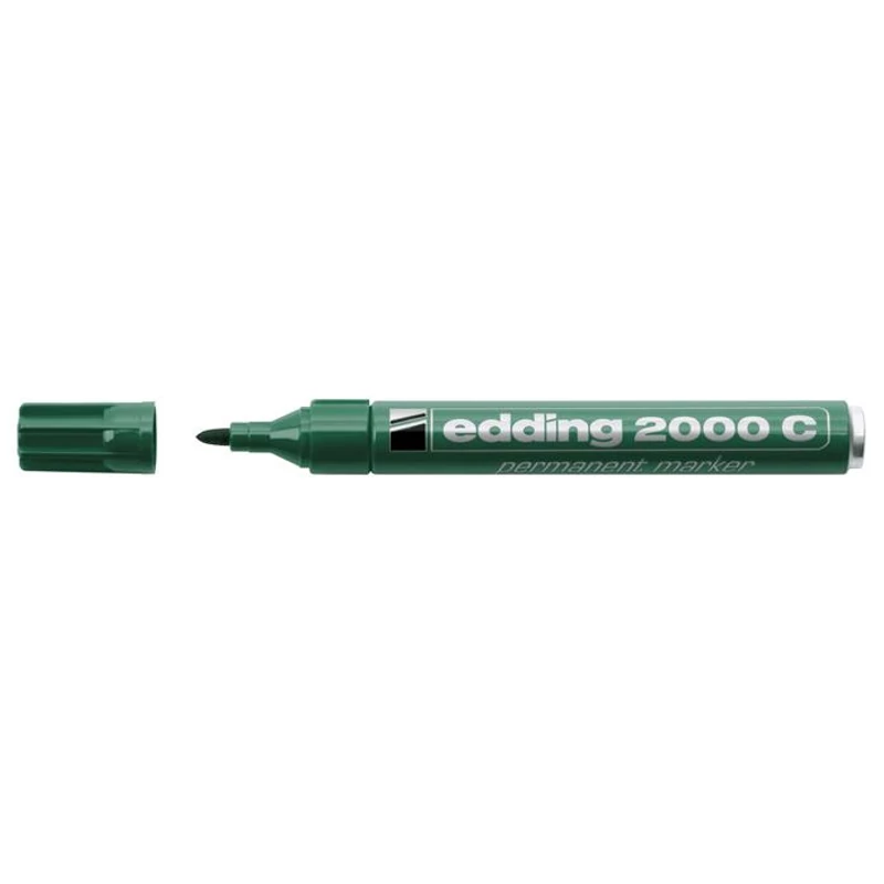 Alkoholos marker, 1,5-3 mm, kúpos, EDDING "2000", zöld