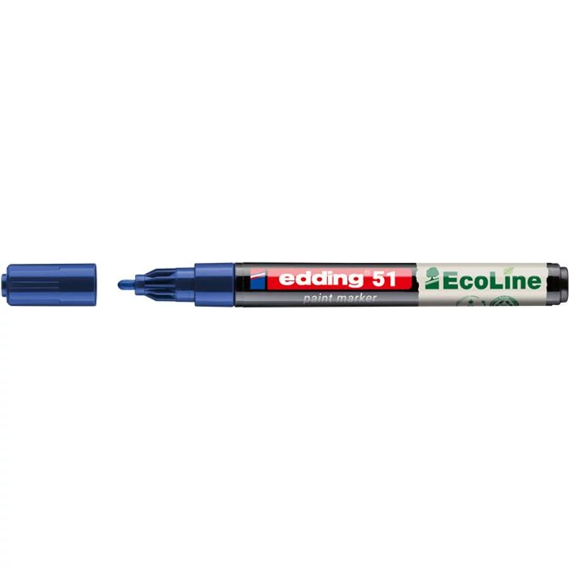 Lakkmarker, 1-2 mm, EDDING "51", kék,Lakkmarker, 1-2 mm, EDDING "51", kék