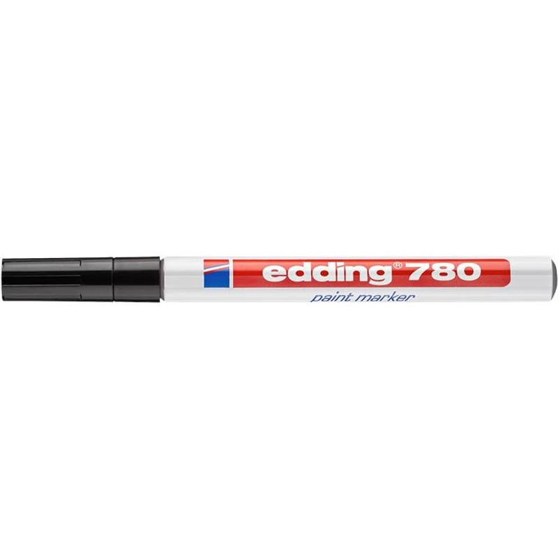 Lakkmarker, 0,8 mm, EDDING "780", fekete