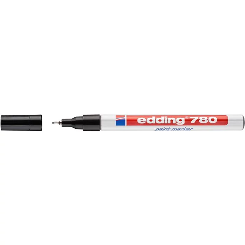 Lakkmarker, 0,8 mm, EDDING "780", fekete