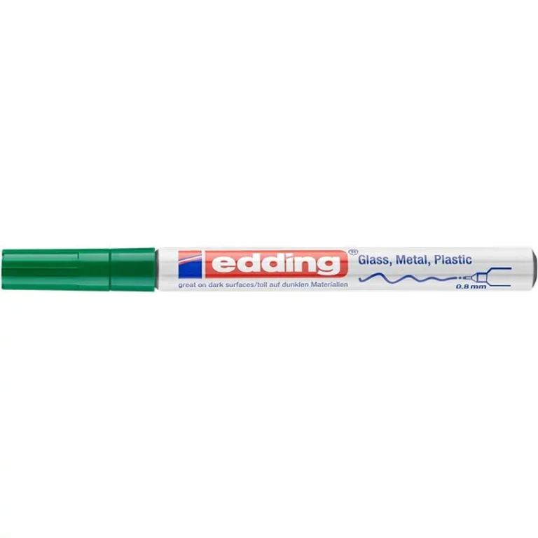 Lakkmarker, 0,8 mm, EDDING "780", zöld