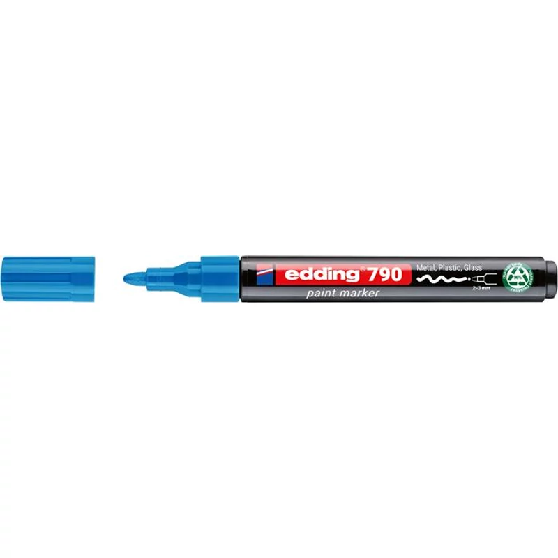 Lakkmarker, 2-3 mm, PCR, EDDING "790", világoskék