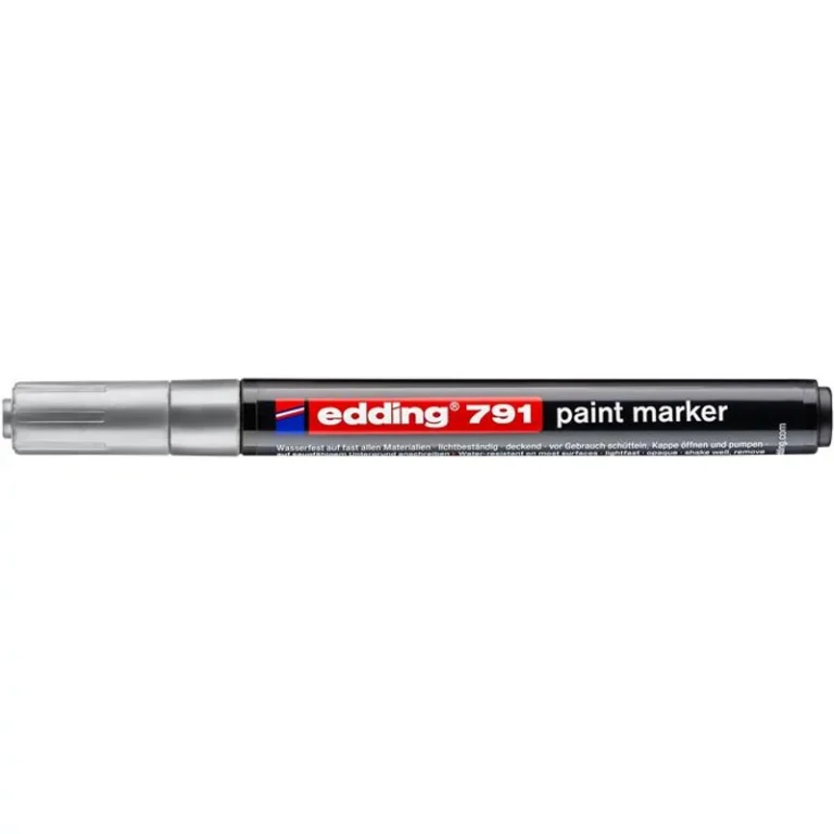 Lakkmarker, 1-2 mm, EDDING "791", ezüst
