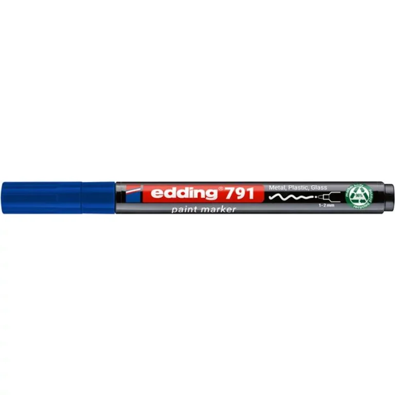 Lakkmarker, 1-2 mm, PCR, EDDING "791", kék