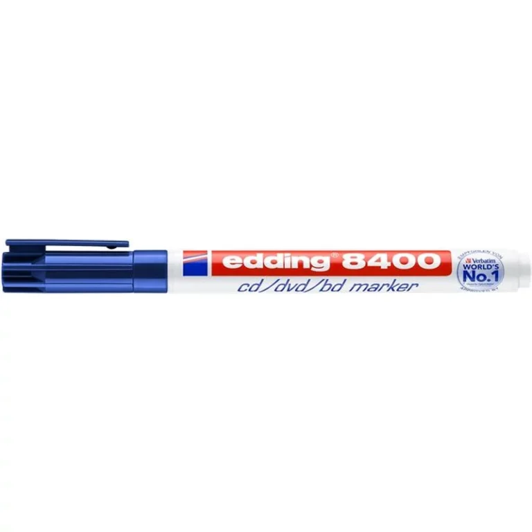 Alkoholos marker, CD / DVD, 0,5-1 mm, EDDING "8400", kék