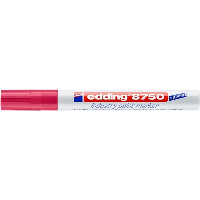 Lakkmarker, 2-4 mm, EDDING, "8750", piros