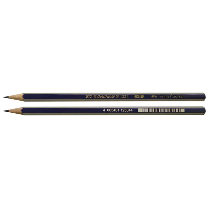 Grafitceruza, 4B, hatszögletű, FABER-CASTELL „Goldfaber”