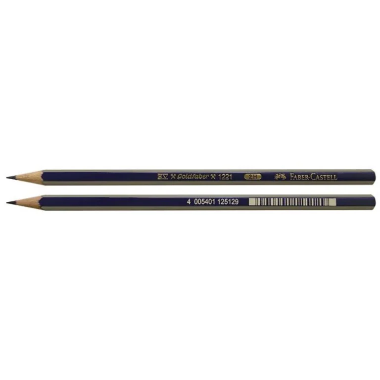 Grafitceruza, 2H, hatszögletű, FABER-CASTELL "Goldfaber"