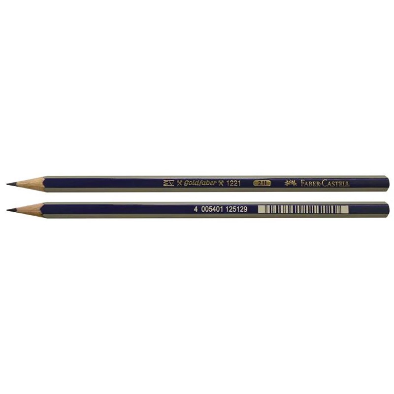 Grafitceruza, 2H, hatszögletű, FABER-CASTELL "Goldfaber"
