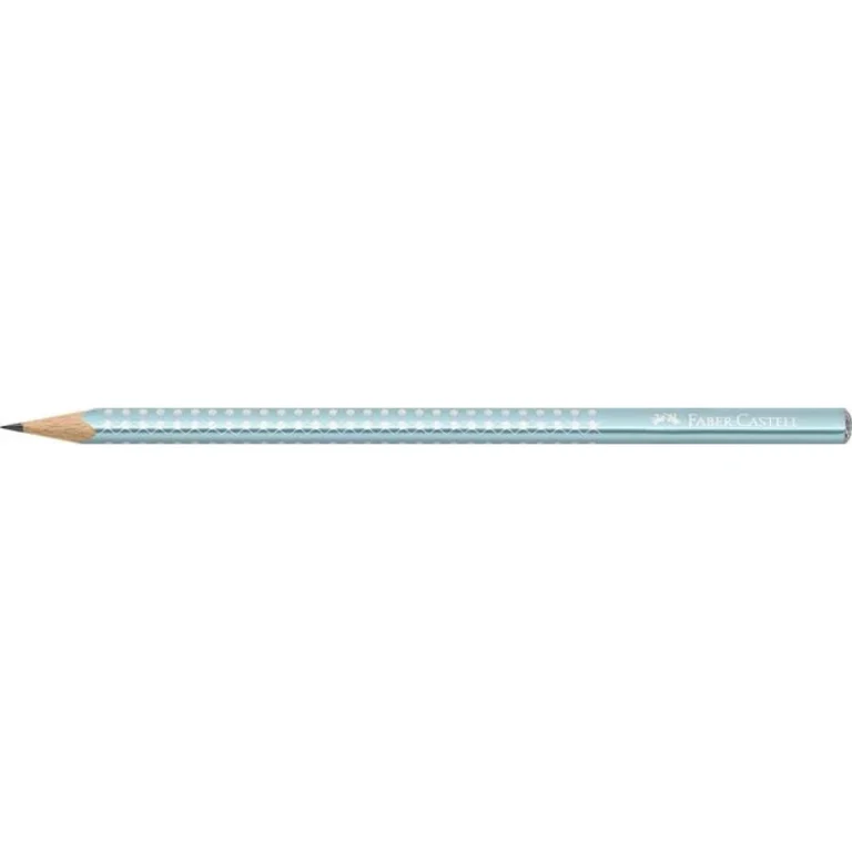 Grafitceruza, B, háromszögletű, FABER-CASTELL "Sparkle", metál óceánkék