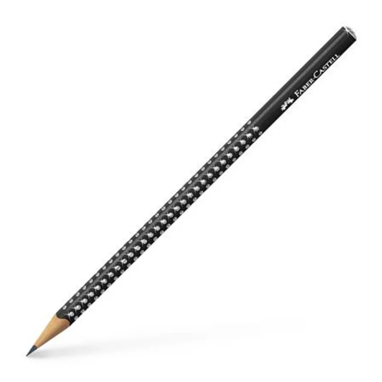 Grafitceruza, B, háromszögletű, FABER-CASTELL "Sparkle", gyöngyház fekete