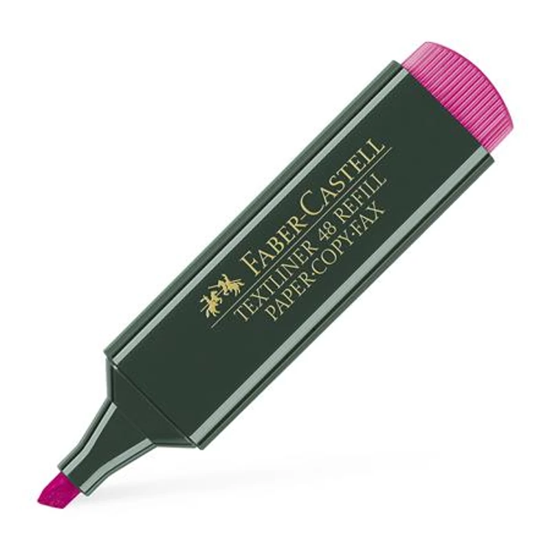 Szövegkiemelő, 1-5 mm, FABER-CASTELL, "Textliner 48", rózsaszín