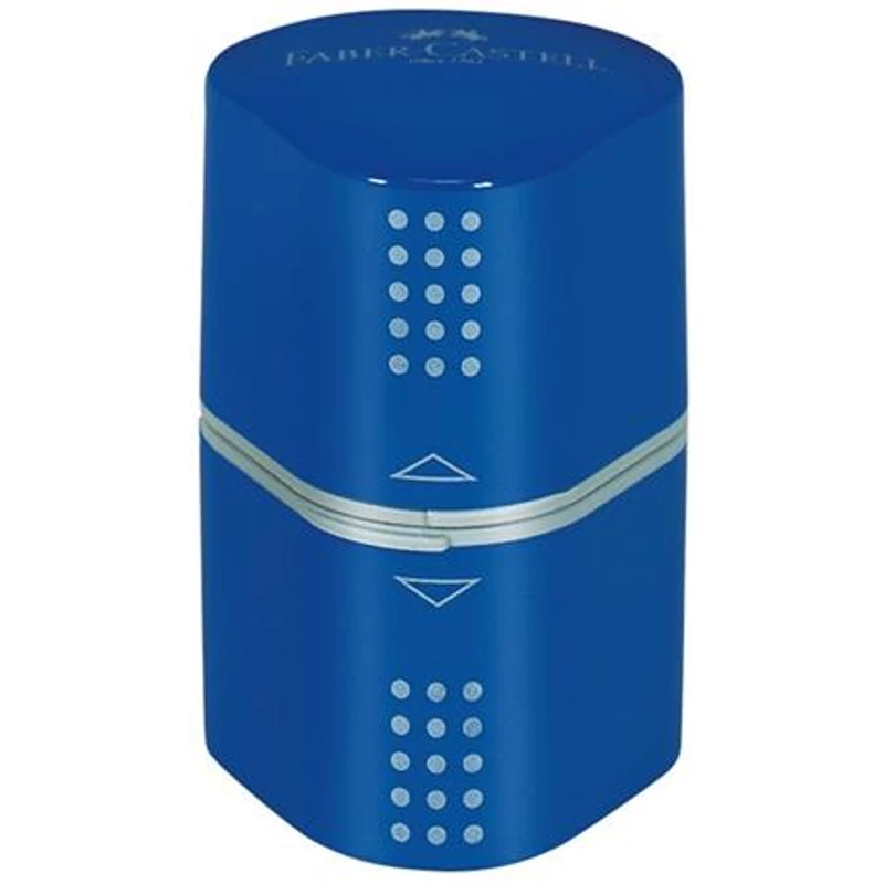 Hegyező, háromlyukú, FABER-CASTELL "Grip 2001 Trio", vegyes színek
