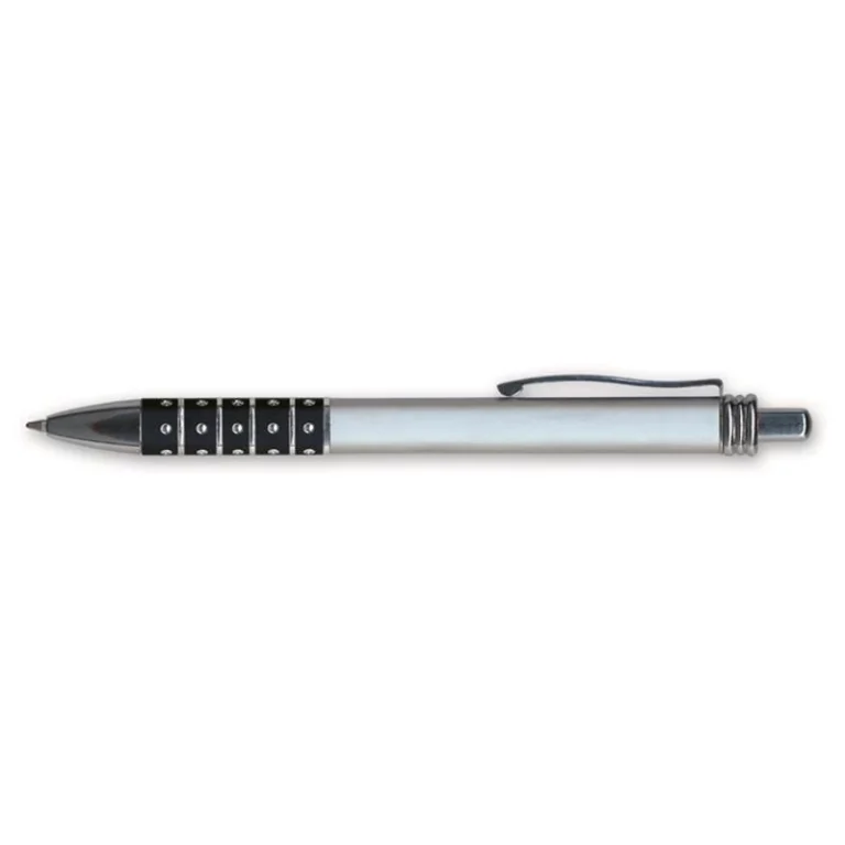 Golyóstoll, 0,6 mm, nyomógombos, vegyes színű fogórész, GRANIT "D550", kék