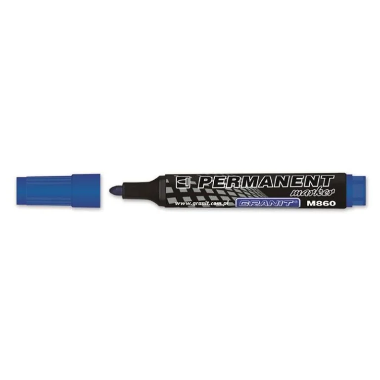 Alkoholos marker, 3-4 mm, kúpos, GRANIT "M860", kék