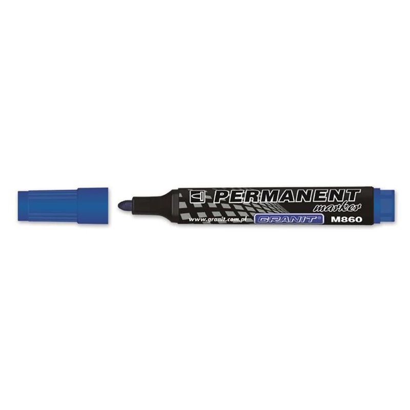 Alkoholos marker, 3-4 mm, kúpos, GRANIT "M860", kék