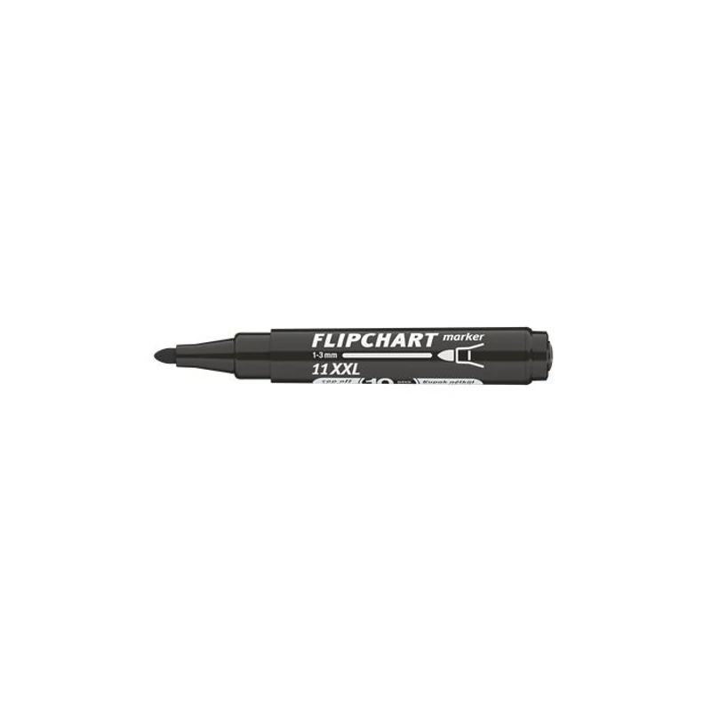 Flipchart marker, 1-3 mm, kúpos, ICO "Artip 11 XXL", fekete