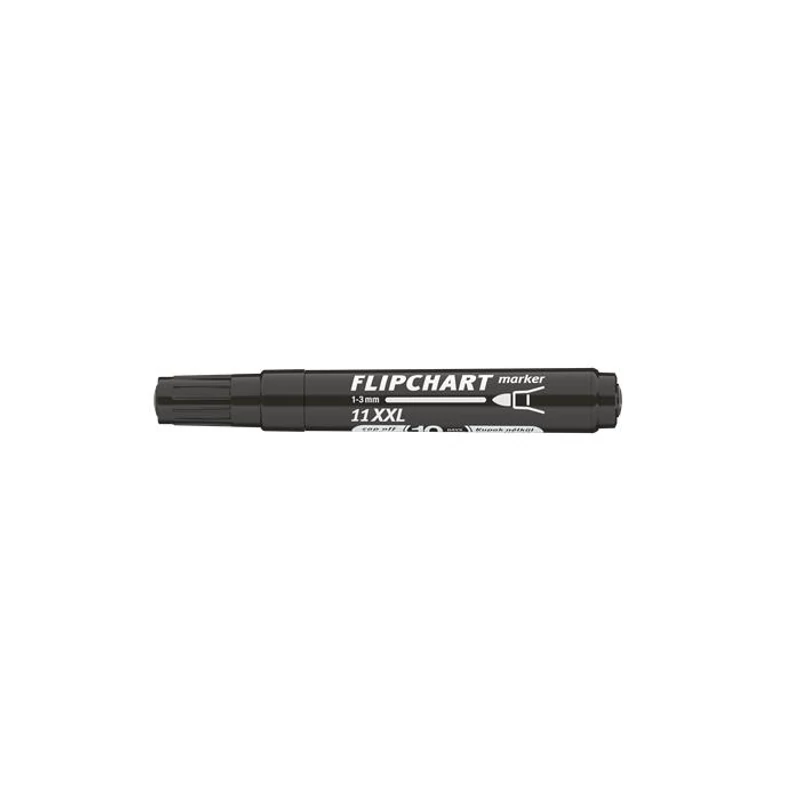 Flipchart marker, 1-3 mm, kúpos, ICO "Artip 11 XXL", fekete