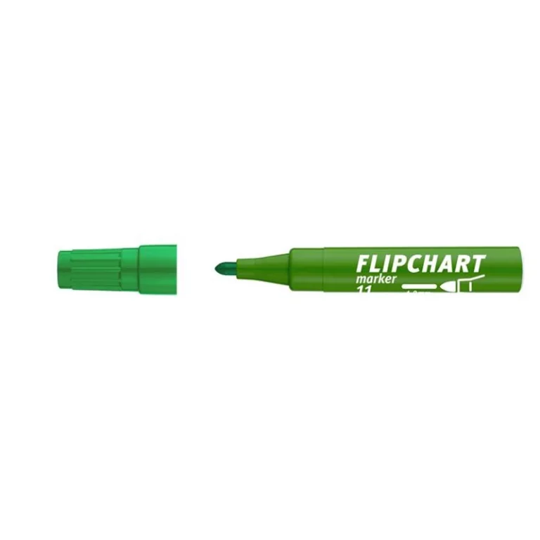 Flipchart marker, 1-3 mm, kúpos, ICO "Artip 11", zöld