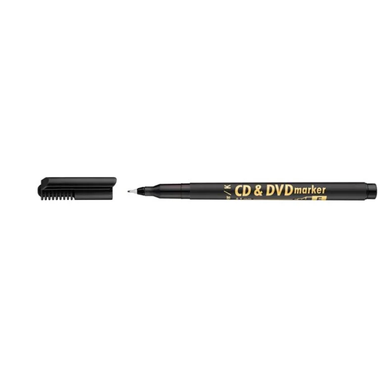 Alkoholos marker, CD / DVD, 0,5 mm, ICO, fekete