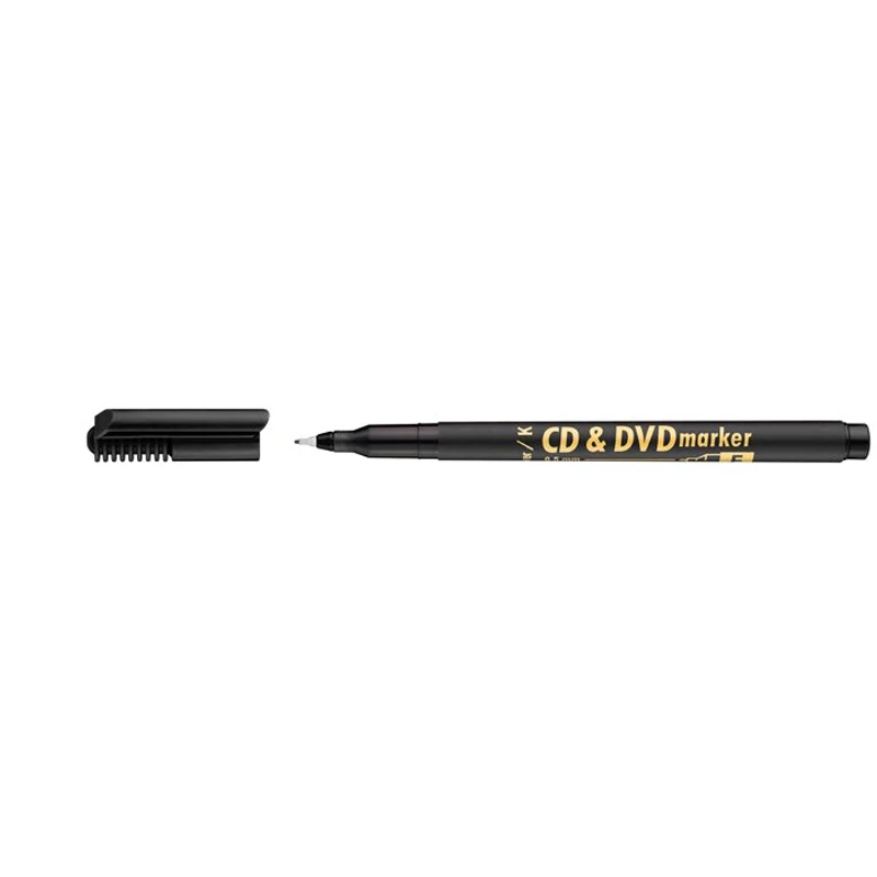 Alkoholos marker, CD / DVD, 0,5 mm, ICO, fekete