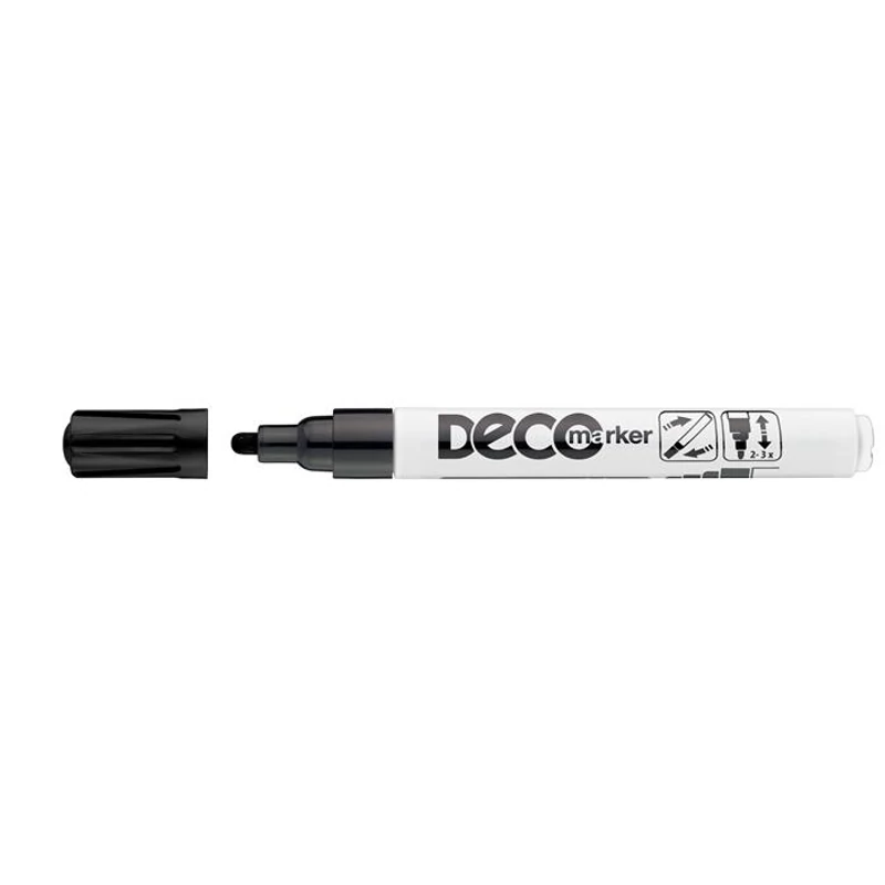 Lakkmarker, 2-4 mm, ICO "Decomarker" fekete
