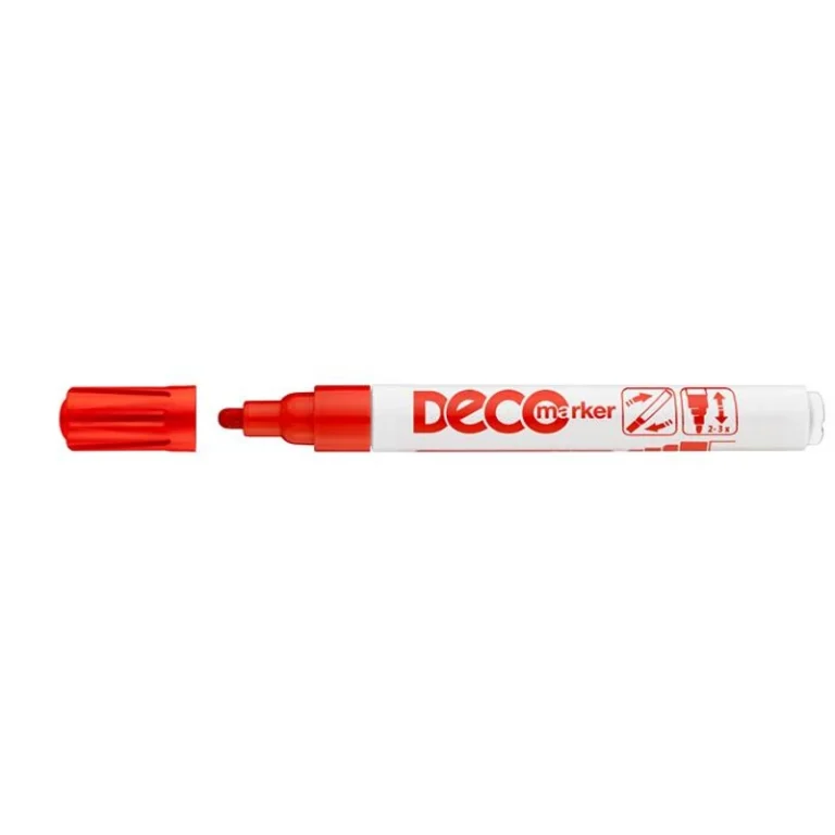 Lakkmarker, 2-4 mm, ICO "Decomarker" piros