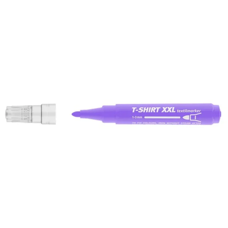 Textilmarker, 1-3 mm, kúpos, ICO "XXL T-Shirt", lila