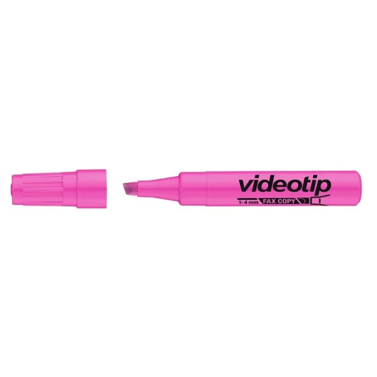 Szövegkiemelő, 1-4 mm, ICO "Videotip", rózsaszín