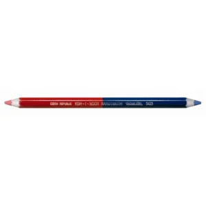 Postairón, hatszögletű, vastag, KOH-I-NOOR "3423", piros-kék