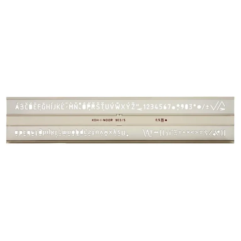 Betűsablon, 5 mm, KOH-I-NOOR